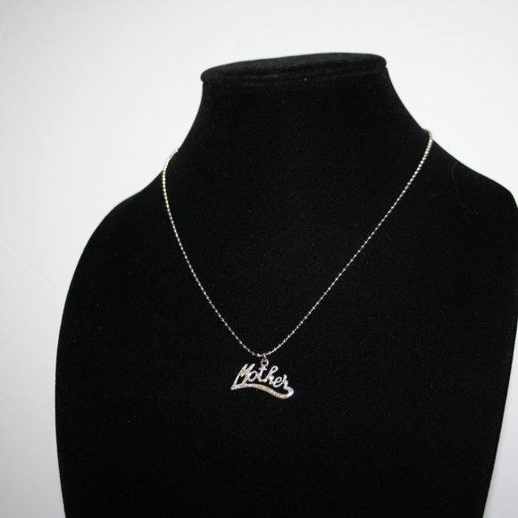 Silver Mother necklace 18" - Picture 3 of 4